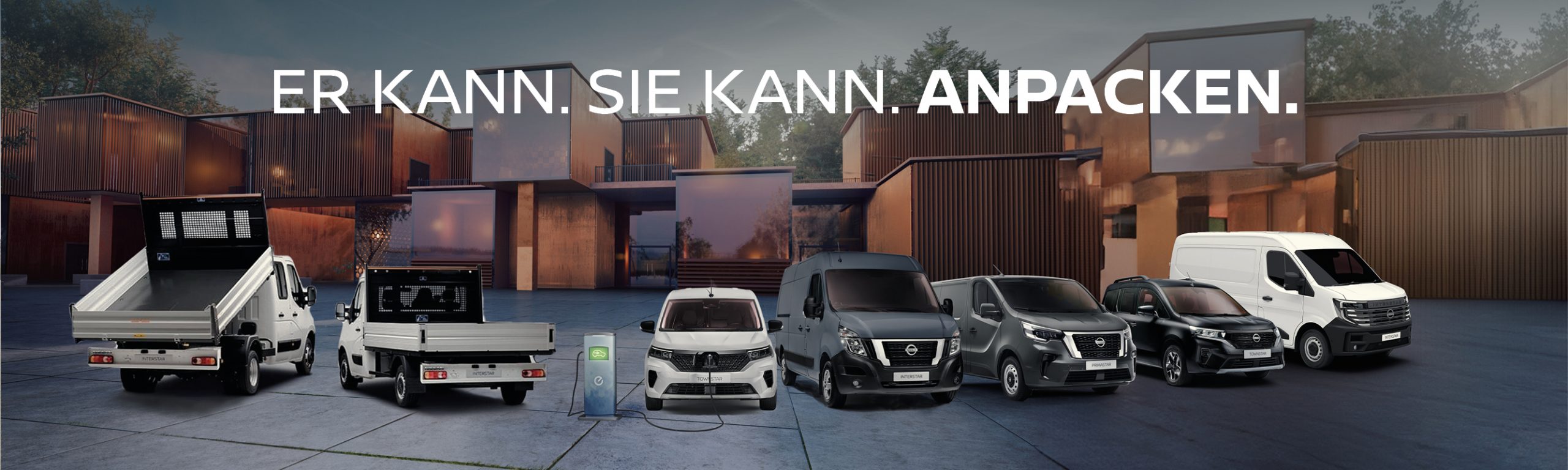 Nissan Nutzfahrzeuge. Er kann. Sie kann. Anpacken.